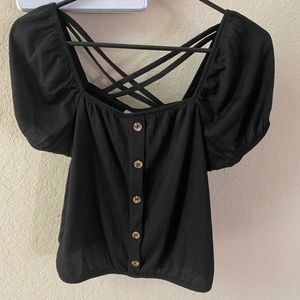 Never worn! Fun button down top!